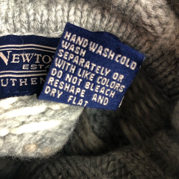 NEWTON TRADING CO Vintage 100% Wool Turtleneck Sweater southwestern stripe M - Picture 12 of 12